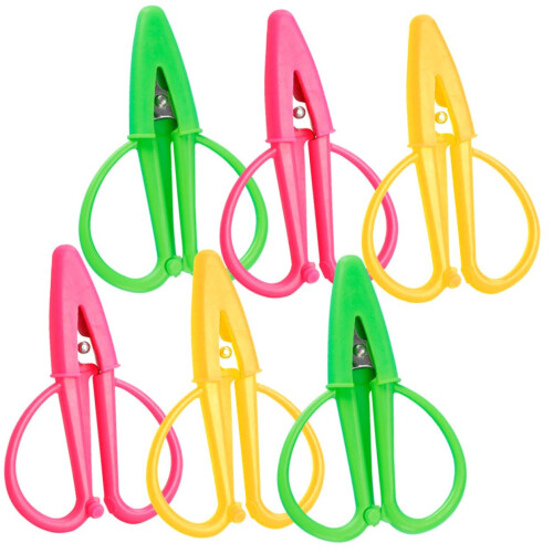 6 pieces stainless steel scissors for cutting fabrics embroidery thread sewing