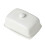 Simple Rectangular Butter Dish Heat Resistant Ceramic-White 1