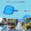 Pool Skimmer Pool Net with 3 Section Pole,Pool Skimmer Net with Fine Mesh Net,Telescopic Pole,Ultra- 5