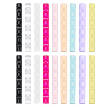 Highly Capacity Nail Brush Storage Organizer 5 Sections Clear