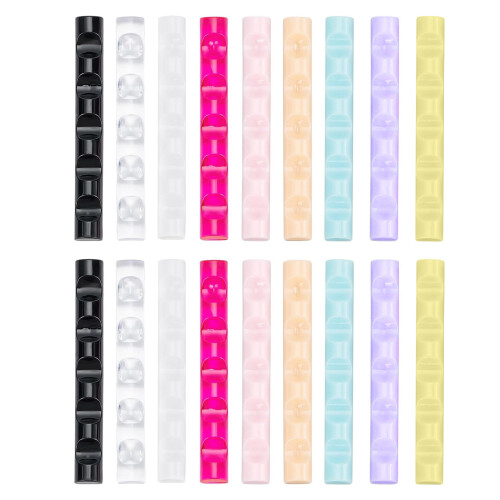 Highly Capacity Nail Brush Storage Organizer 5 Sections Clear