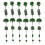 70 Pcs Model Train Sets Small Trees Craft Scenery Pine Trees Trees Model Train Fake Tree 1