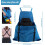 Garden Apron with Pockets Adjustable Quick Release One Size Harvest Apron, blue 5