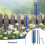 Rain gauge for garden, water indicator, adjustable height, large clear numbers 2