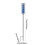 Rain gauge for garden, water indicator, adjustable height, large clear numbers 4