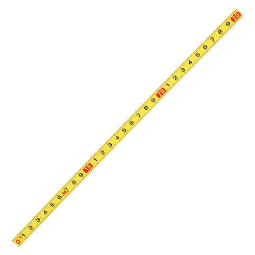 Sticky Backed Measuring Strips 10mm High Adhesion-30 cm yellow