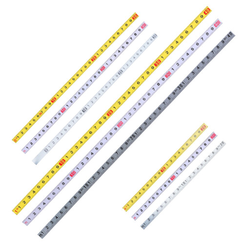 Sticky Backed Measuring Strips 10mm High Adhesion-30 cm yellow 1