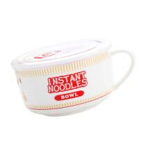 Ensemble de bols Ramen en céramique-Grande nouilles instat rouge