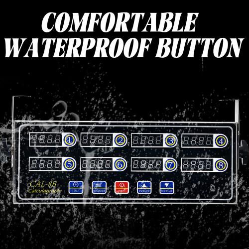Restaurant Grade Kitchen Timer, Loud Alarm Clock with Stainless Steel Build, Multi-Event Digital Timer, Clear LED Display, Memory Function, Ultra-Loud 2