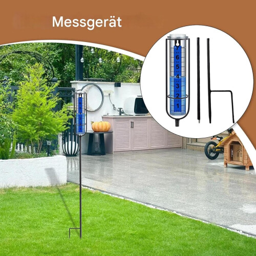 Rain Gauge Yard, Rain Measuring Tools, 29.53 Inches Adjustable Height 1
