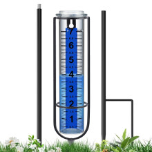 Rain Gauge Yard, Rain Measuring Tools, 29.53 Inches Adjustable Height