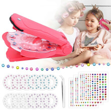 Hair Bedazzler Kit, Hair Gemstone Styler with 675 Hair Gems, Tweezers, Diamond Hair Machine, Hair Sticker, Children's Gift for Girls