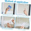 Electrostatic Window Sticker Bird Window Decals Static Clings White Collision Decals 5