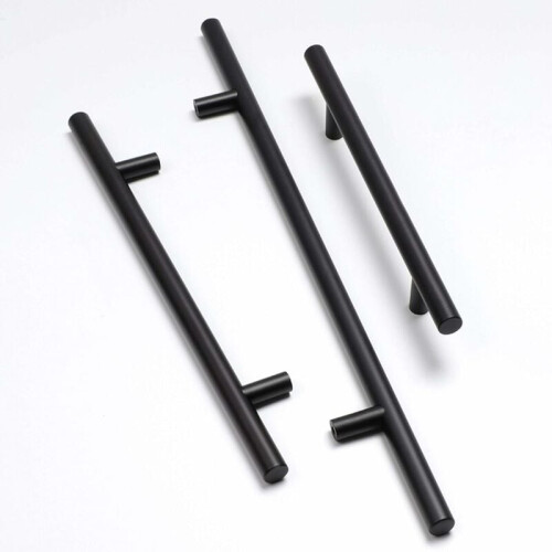 Contemporary Elegance Cabinet Pulls, Stainless Steel Kitchen Drawer Pulls For Locker Doors, Clear And Deep Threads (2pcs) 2