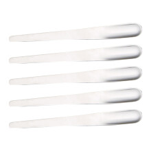 Portable Dessert Fork and Spoon 5 Pcs 2 In 1 Stainless Steel Mixing Stick Reusable Fruit Picks