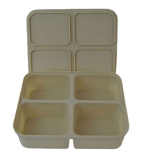 Food Grade Silicone Ice Tray Mould with 4/6/12-Beige Color 4