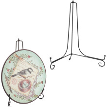 Breitenverstellbare Präsentationsstaffelei, 30,5 cm (12 Zoll), rutschfester Eisenständer, klassisch mattschwarz beschichtet, kippsicher, kompatibel