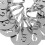 30Pcs Metal Numbered Tags 1-30 - Round Keychain ID Labels 3