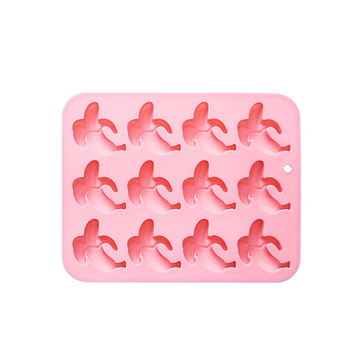 MultiPurpose Craft Tool Banana Shape Silicone Mould For-Pink