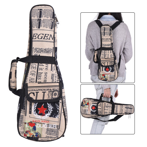 24 ''Ukelele Tasche Fall Papier Muster Oxford 1
