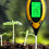 Soil Test Meter Soil Meter Temperature Sunlight Monitors with 6