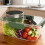 Boîte à salade avec compartiment à vinaigrette, support de 7