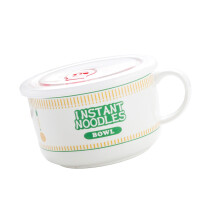 Japanese Style Ceramic Ramen Noodles-Green Meium instat nood