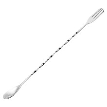 Stainless Steel Pub Spoon Double Head 304 Cocktails Spoon Bartending Tool Polished Finish 2.6x32 CM 1.02x12.6 IN