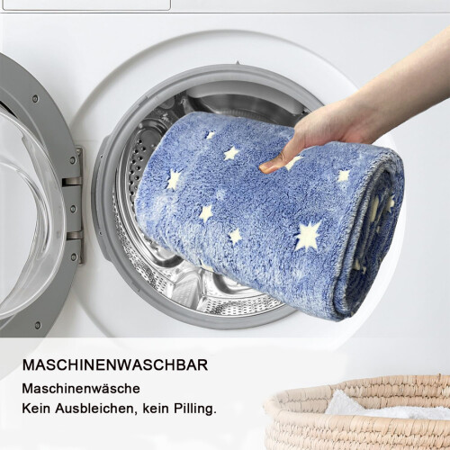 Κουβέρτα Glow In The Dark Cozy Comfort, εύκολη στη μεταφορά όλες τις εποχές, απαλό φλις με 1