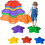 Outsunny Outsunny 6-Piece Balance Stepping Stones Stackable Non-slip Obstacle Course 9