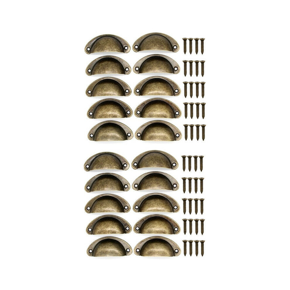 Drawer Pull Handles, Glossy Surface Offers Rich Look, Proper Gauge Thickness Ensures Durability For Your Furniture (20Pcs) 9198585909328