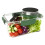 Kunststoff-Salatschüssel mit auslaufsicherem Dressing-Halter, 1
