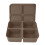 Multipurpose Silicone Ice Molds 4/6/12 Grids Ice Tray-brown 4 1