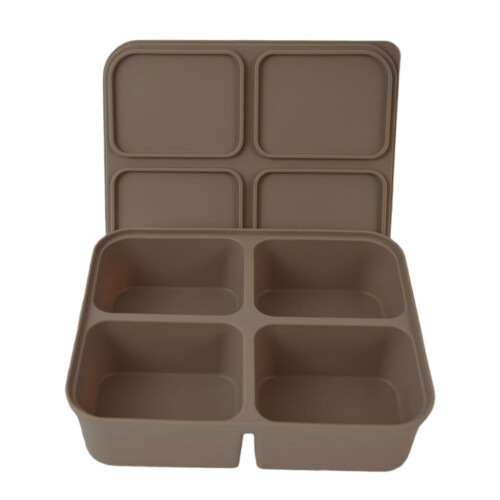 Multipurpose Silicone Ice Molds 4/6/12 Grids Ice Tray-brown 4
