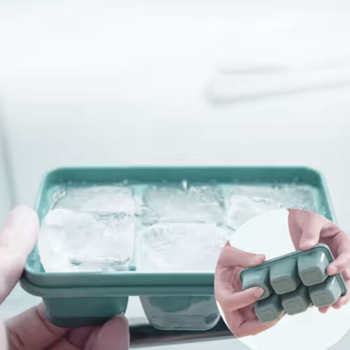 Multipurpose Silicone Ice Molds 4/6/12 Grids Ice Tray-brown 4 2