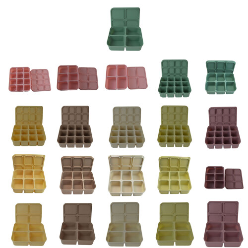 Multipurpose Silicone Ice Molds 4/6/12 Grids Ice Tray-brown 4 1