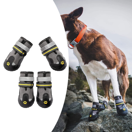 Bottes imperméables et anti-boue pour chiens, 4 pièces,-2 1