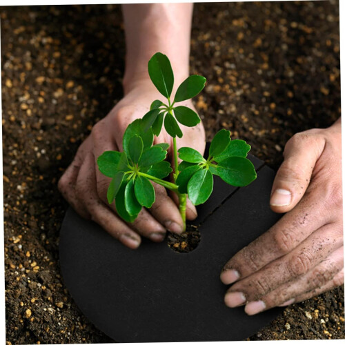 Garden tree ring weed control fleece breathable moistureretaining ideal root protection 1