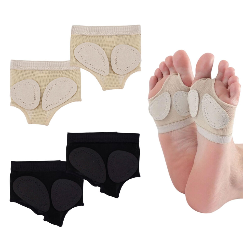 Dance Paw Pad Pain Relief Half Sole Bunion Protection NonSlip Ballet Thong (M)