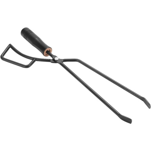 Grill tongs for indoor fireplace, fireplace outdoors black 1