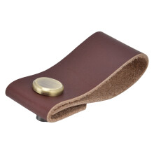 Cabinet Handles, Leather Drawer Pulls, 4 Pieces Authentic Full Grain Leather for a Wide Range of Use, Enhancing Your Furniture's Aesthetic