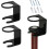 Baseball Bat Wall Mount with Replacement Screws for Bats and Balls, Black 2