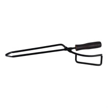 Kaminzange GrillCarbonClips, GrillkohleKlemme, EntenschnabelCarbonZange, Brennzange, HolzkohleClips, Massivholzgriff