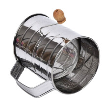 Strong Manual Flour Filter Precise Measurement Kitchen Tool-L