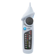 NonContact Voltages Tester with LED Light Audibles-Gray AVD06