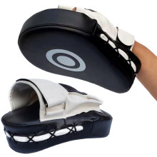2pcs boxing gloves, leather curved gloves with adjustable strap, light Kevlarresistant focus pad for wrestling or striking exercises