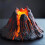 Professional Dessert Mold Realistic Lavas Volcano Structure Food 4