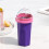Travel Friendly Iced Drink Maker Squeezable Cup With-Purple 5