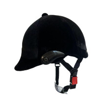 Riding helmet made of black velvet for men and women, lightweight, riding helmet