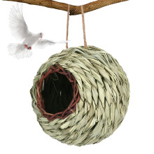 Kolibri Haus  Spherical Hanging Birdhouse  Handwoven Hanging Animal House For Garden, Balcony, Terrace  Tree Decoration